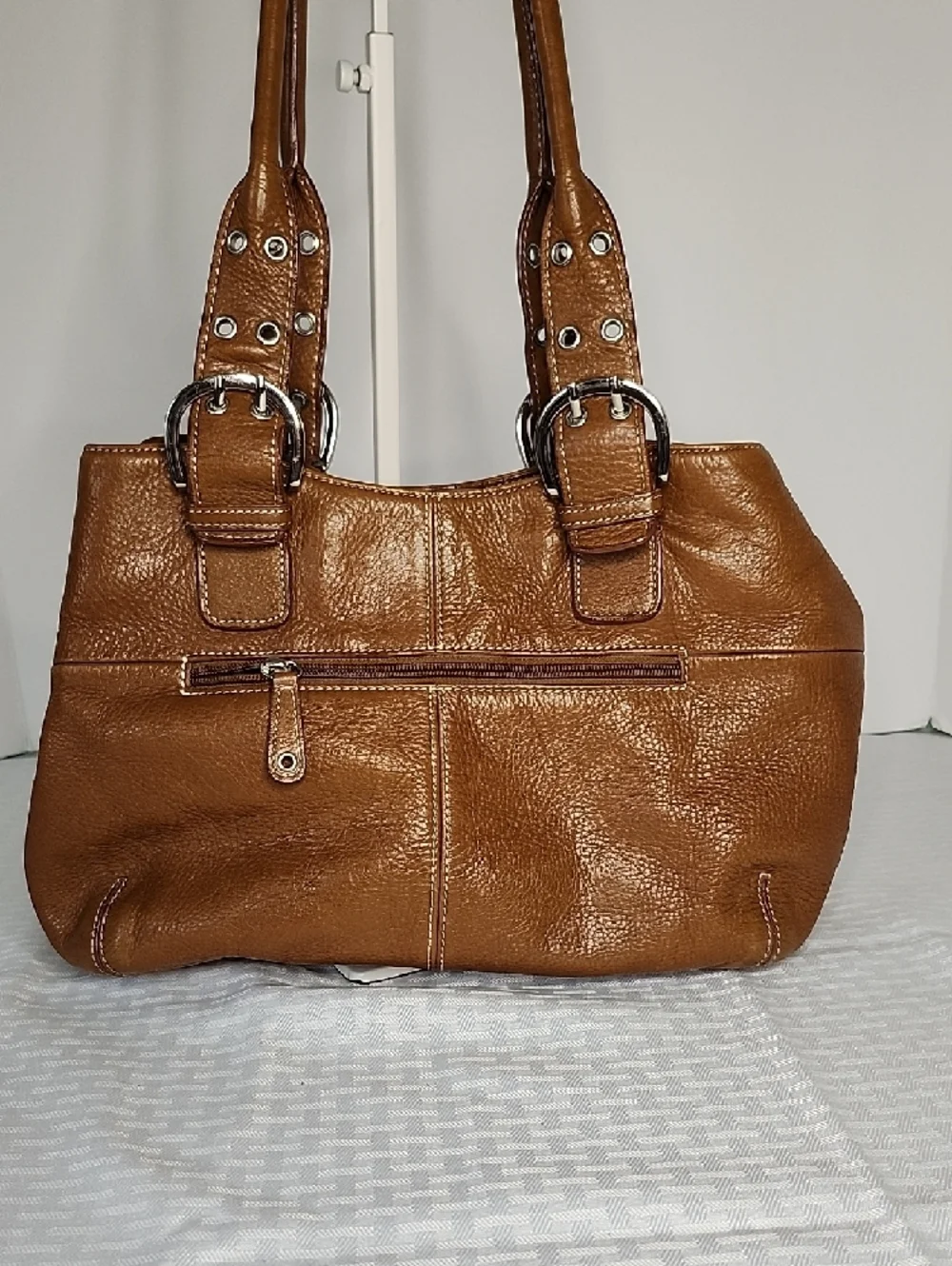 Tignanello Leather Hobo Shoulder Bag